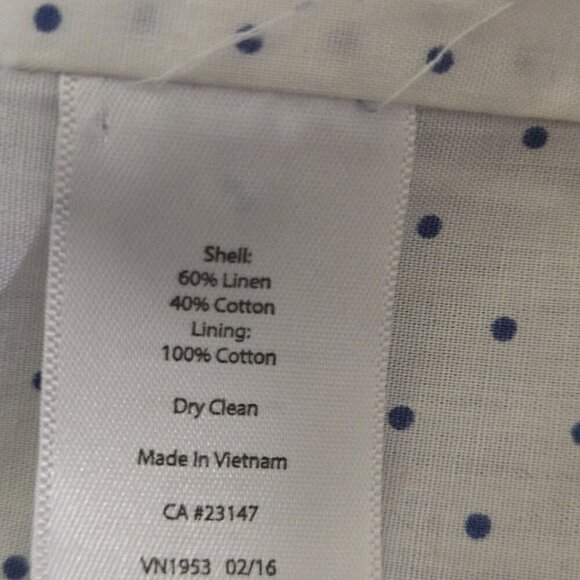 Talbots Lightweight Seersucker 1 Button Linen Blend Blazer Size 14W - Picture 8 of 8